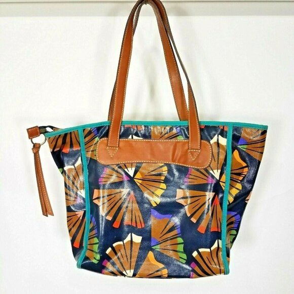 FOSSIL Color Pencil Shaving Coated Canvas Tote - Picture 3 of 4